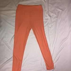 Lularoe OS leggings in orange
